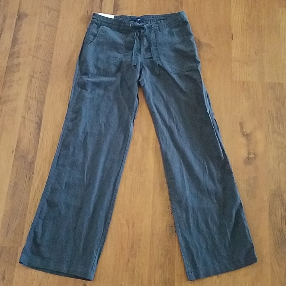 GAP Cast Iron Linen Career Pants Size 2